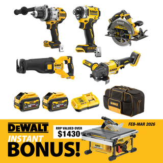 DEWALT FLEXVOLT Combo Kit 5pc 18V/54V with FLEXVOLT Table Saw
