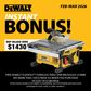 DEWALT FLEXVOLT Combo Kit 5pc 18V/54V with FLEXVOLT Table Saw