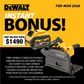 DEWALT Combo Kit 12pc 18V 5Ah with Plunge Cut Saw and 6Ah Battery