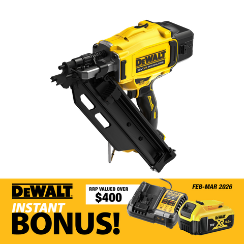 DEWALT Cordless Framing Nailer 18V with 5Ah Battery and Charger