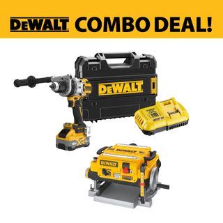 DEWALT Thicknesser Portable 330x152mm with Cordless Hammer Drill HD 18V