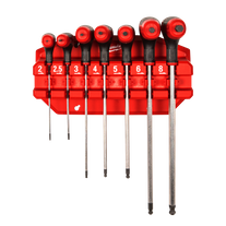 Milwaukee Hex Key Wrench Set 7pc T Handle with Rack