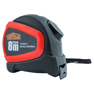 ToolShed Metric/Imperial Tape Measure Auto Lock 8m