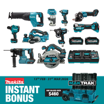 Makita XGT Cordless Combo Kit 233G Brushless 10pc 40V 4Ah