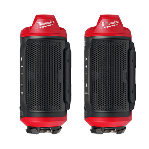 Milwaukee M12 Bluetooth Jobsite Speaker 12V Twin Pack