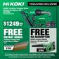 HiKOKI Cordless Framing Nailer Gasless Brushless 18V (2x 5Ah) with Bonus TSFNB