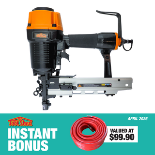 ToolShed Air Fence Batten Stapler with 30m Air Hose