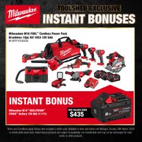 Milwaukee M18 FUEL Cordless Power Pack Brushless 10pc Kit with BONUS Battery