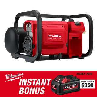 Milwaukee M18 FUEL Cordless Air Compressor 18V - Bare Tool with Bonus M18HB6