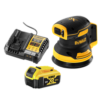DEWALT Cordless Random Orbital Sander 125mm 18V with Battery and Charger