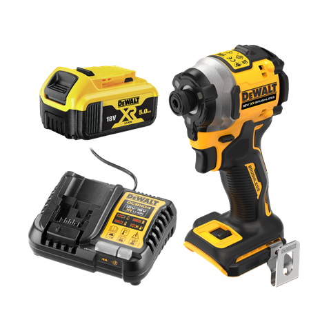DEWALT Cordless Impact Driver Brushless 3 Speed 18V with Battery and Charger