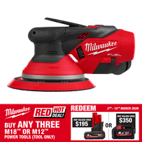 Milwaukee M12 FUEL Random Orbital Sander 150mm 5mm Orbit 12V - Bare Tool
