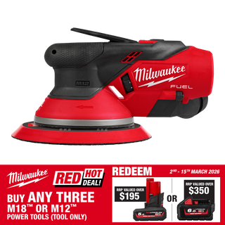 Milwaukee M12 FUEL Random Orbital Sander 150mm 5mm Orbit 12V - Bare Tool