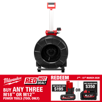 Milwaukee M18 Stiff Pipeline Inspection Reel 60m 18V - Bare Tool