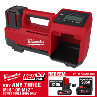 Milwaukee M18 Cordless Inflator 18V - Bare Tool with BONUS Battery