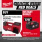 Milwaukee M18 Cordless Inflator 18V - Bare Tool with BONUS Battery