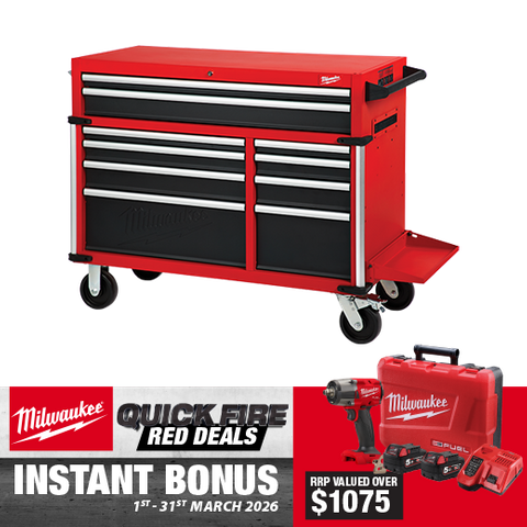 Milwaukee 46in Steel Storage High Capacity Cabinet with BONUS