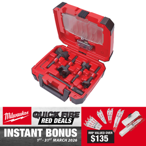Milwaukee SWITCHBLADE Self Feed Bit Set 5pc with BONUS