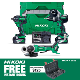 HiKOKI MultiVolt Cordless Combo 3pc 18v/36v Kit with Bonus 752500