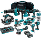 Makita XGT Cordless Combo Kit 10pc 40v 4Ah with Bonus Toolshed 3pc Bag