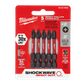 Milwaukee SHOCKWAVE Impact Bits #2 Phillips 50mm 5pk