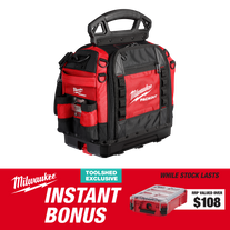 Milwaukee PACKOUT Structured Tote Bag 381mm with BONUS Organiser