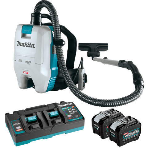 Makita XGT Cordless Backpack Vacuum Cleaner 32mm 40v 8Ah