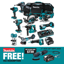 Makita XGT Cordless Combo Kit Brushless 251G 10pc 40V 4Ah