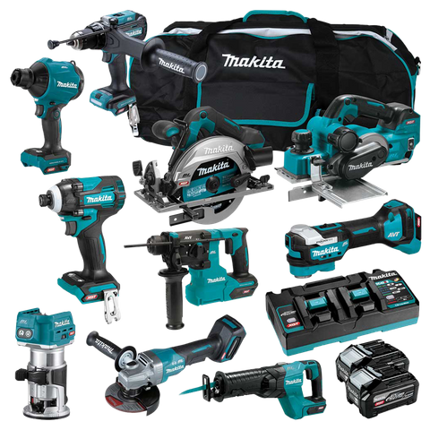 Makita XGT Cordless Combo Kit Brushless 251G 10pc 40V 4Ah