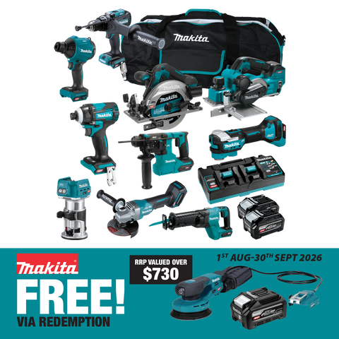 Makita XGT Cordless Combo Kit Brushless 251G 10pc 40V 4Ah