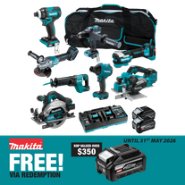 Makita XGT Cordless Combo Kit Brushless 252G 8pc 40V 4Ah