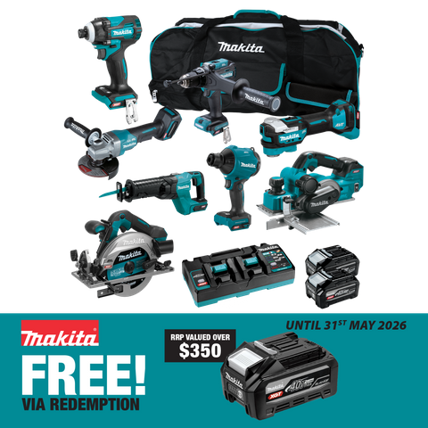 Makita XGT Cordless Combo Kit Brushless 252G 8pc 40V 4Ah