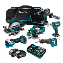 Makita XGT Cordless Combo Kit Brushless 275G 6pc 40V 4Ah