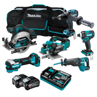 Makita XGT Cordless Combo Kit Brushless 275G 6pc 40V 4Ah
