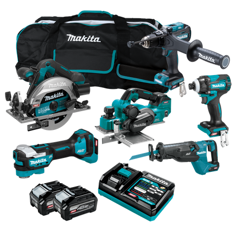 Makita XGT Cordless Combo Kit Brushless 275G 6pc 40V 4Ah
