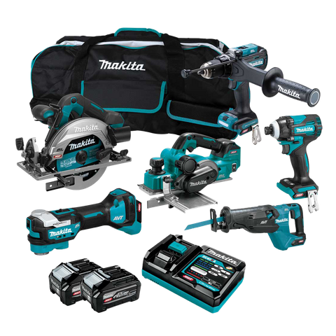 Makita XGT Cordless Combo Kit Brushless 275G 6pc 40V 4Ah