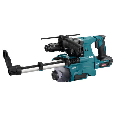Makita XGT Cordless Hammer Drill 28mm BL SDS+Quick Change Chuck & DX18 40V- Skin