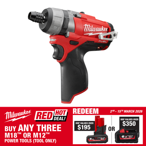 Milwaukee M12 FUEL Cordless Screwdriver Brushless 12V - Bare Tool