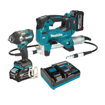 Makita XGT Cordless Grease Gun & Impact Wrench Brushless 40V 4Ah