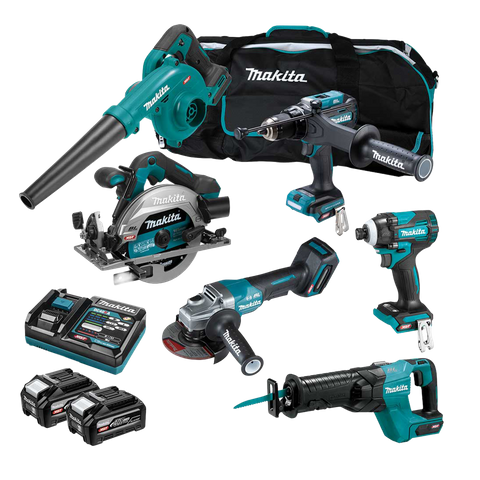 Makita XGT Cordless Combo Kit Brushless 276G 6pc 40V 4Ah