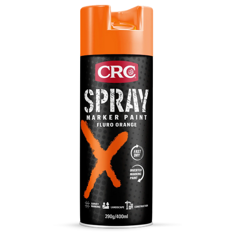 CRC Spray Marker Paint Fluro Orange 400ml