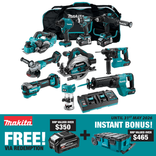 Makita XGT Cordless Combo Kit 251G Brushless 10pc 40V 4Ah