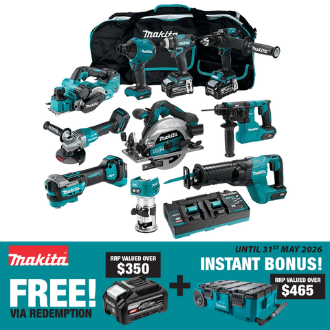 Makita XGT Cordless Combo Kit 251G Brushless 10pc 40V 4Ah