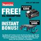 Makita XGT Cordless Combo Kit 251G Brushless 10pc 40V 4Ah