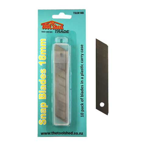 ToolShed Snap Knife Blades 18mm 10pk
