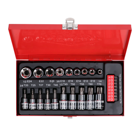ToolShed Torx Male/Female Socket and Bit Set 27pc