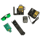DeWalt Cross Line Laser 1080deg (3x 360) Green Beam 12V 2Ah