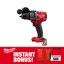 Milwaukee M18 FUEL Cordless Hammer Drill Brushless with BONUS Bit Set