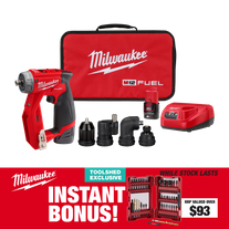 Milwaukee M12 FUEL Cordless Installation Drill/Driver Kit with BONUS