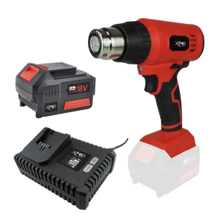 XHD Lithium Starter Kit 18V 4Ah with Heat Gun 18V